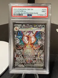 2023 Charizard EX Pokemon Obsidian Flame 223/197 Special Illustration Rare PSA 9 - Image 1
