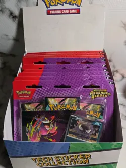 Pokemon Ascended Heroes Tech Sticker Collection Display Case Lot Of 9 - Image 3