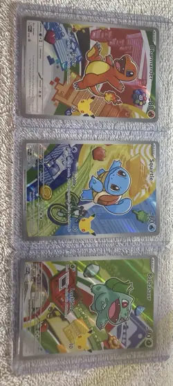 POKEMON FIRST PARTNER PROMO!!! CHARMANDER BULBASAUR SQUIRTLE!!! - Image 1