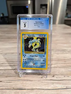 Pokemon Gyarados Base Set 1999 Unlimited Holo Rare CGC 5 Excellent Pokemon TCG - Image 4