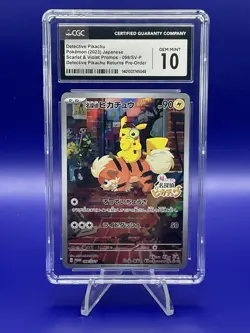 Detective Pikachu Scarlet & Violet Japanese Promo 098/SV-P Pokemon TCG | CGC 10 - Image 1