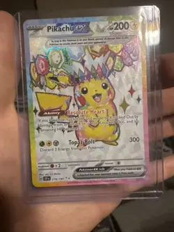 Pikachu EX 219/191 SV08 Surging Sparks Ultra Rare Pokemon TCG NM - Image 1