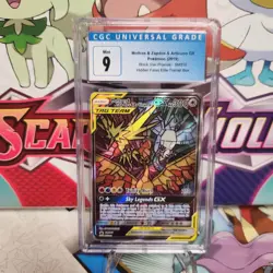 CGC 9 Moltres Zapdos Articuno GX SM210 Black Star Promo - Hidden Fates - Pokemon - Image 1