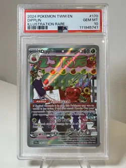 Dipplin #170 Illustration Rare PSA 10 - Twilight Masquerade - Image 1