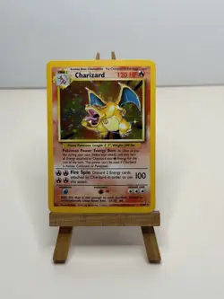 Pokemon Charizard 4/102 Base Set Holo Rare 1999 - Image 1