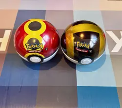 Pokemon TCG Pokeball Tin Set Of 2 E25 Mint Factory Sealed Ready To Ship! - Image 1