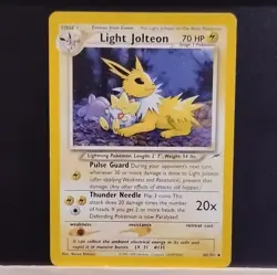 Pokemon Light Jolteon Neo Destiny 48/105 Regular Stage 1 HP70 Uncommon TCG - Image 1