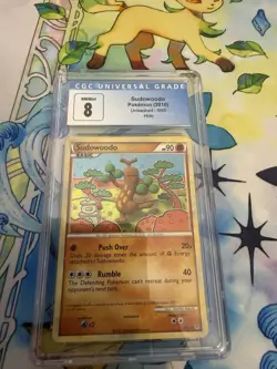 Pokemon TCG Sudowoodo Holo Rare Unleashed 9/95 2010 CGC 8 English - Image 1