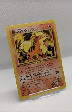 Pokemon Card Blaine's Growlithe Gym Challenge 1st Edition 62/132 Near Mint - Image 3