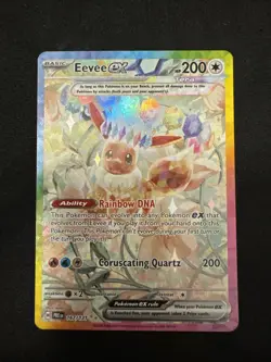 Pokemon Prismatic Evolutions Eevee ex 167/131 Special Illustration Rare Alt Art - Image 1