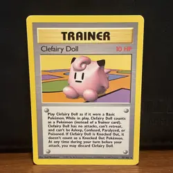 Clefairy Doll Trainer 070/102 Base Set Regular Pokemon TCG Lightly Played - Image 1