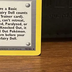 Clefairy Doll Trainer 070/102 Base Set Regular Pokemon TCG Lightly Played - Image 4