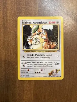 Blaine's Kangaskhan Gym Heroes Pokemon TCG 36/132 Unlimited Uncommon - Image 1