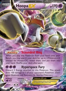 Pokemon Hoopa-EX (XY71/211) XY Black Star Promos HP HOLO - Image 1