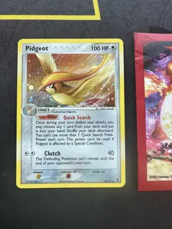 Pokemon Card Pidgeot 10/112 Rare Holo FireRed & LeafGreen 285💎NM +💎 - Image 1