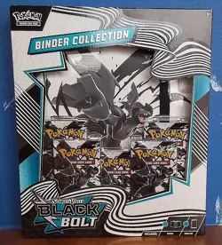 Pokemon TCG Scarlet & Violet Black Bolt Binder Collection Box - 5 Packs! NEW! - Image 1