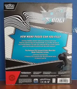 Pokemon TCG Scarlet & Violet Black Bolt Binder Collection Box - 5 Packs! NEW! - Image 3