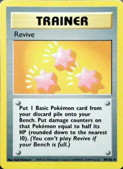 Revive 89/102 Pokemon Base Set Card - Image 1
