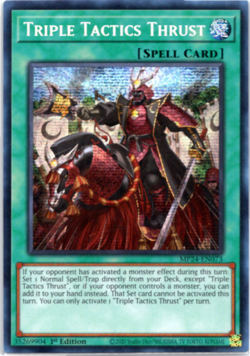 Triple Tactics Thrust - MP24-EN073 - Prismatic Secret Rare 1st Edition - Yugioh - Image 1