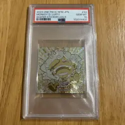 One Piece Wafer Seal Nika Monkey D Luffy PSA10 Card Collectible Limited Rare - Image 1
