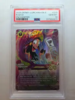 Kuzco Impulsive Llama 210/204 Disney Lorcana Enchanted PSA GEM 10 - Image 1
