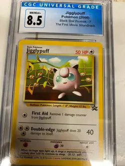 Jigglypuff #7 - Black Star Promo - WoTC Pokemon Card *CGC Grade 8.5* - Image 1