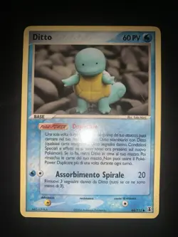 Pokemon card Ditto Squirtle 64/113 Ex Delta Species Ita Italiano - Image 1
