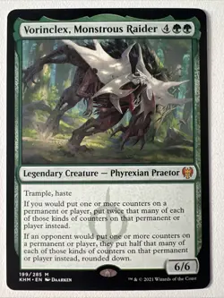 Vorinclex, Monstrous Raider NM KHM Kaldheim Commander Mtg Magic Tidus Edh Final - Image 1