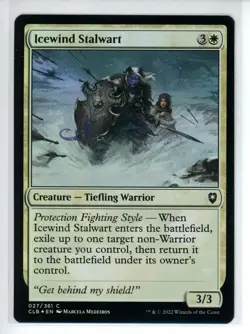 ICEWIND STALWART Battle for Baldur's Gate FOIL #27 CLB(NM+)(MTG) - Image 1