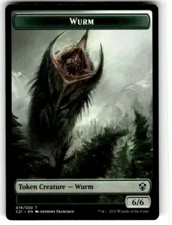 Hero Deal, English - 1 x MTG Kraken Token // Wurm Token Commander 2021 - Image 1