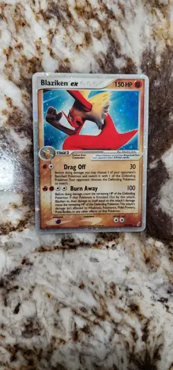 Blaziken ex Crystal Guardians Holo Ultra Rare 90/100 Pokemon English HP SWIRL - Image 1