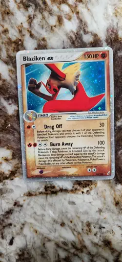 Blaziken ex Crystal Guardians Holo Ultra Rare 90/100 Pokemon English HP SWIRL - Image 2