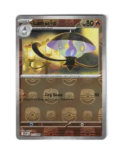 Lampent 017/086 White Flare - Master Ball Holo English Pokemon Card - NM/Mint - Image 1