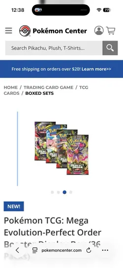 Pokemon TCG: Mega Evolution-Perfect Order Booster Display Box (36 Packs) PRESALE - Image 4