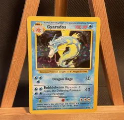 Pokemon TCG Gyarados Base Set 6/102 Unlimited Holo Rare LP+ - Image 1