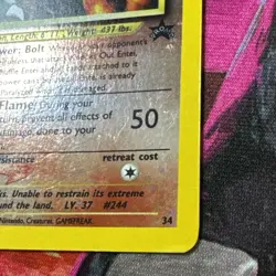 Entei #34 1999 Pokemon Wizards Black Star Promo Reverse Holo Vintage - Image 4