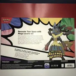 Pokemon Mega Evolution Ascended Heroes Box Promo Booster Mega Lucario - Image 2