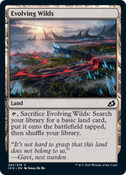 Evolving Wilds FOIL Ikoria: Lair of Behemoths NM Land Common MAGIC CARD ABUGames - Image 1