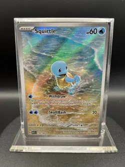 Pokemon Squirtle - 170/165 - SV: Scarlet & Violet 151 Illustration Rare Holo - Image 1