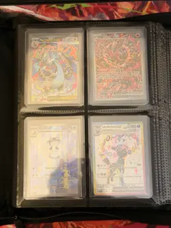 Pokemon Card Collection Binder SIR, Gold, Ultra Rare, Charizard, IR, Promo - Image 2