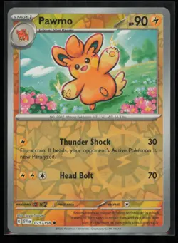 Pawmo 075/198 Pokemon Scarlet & Violet Common Near Mint Reverse Holo - Image 1
