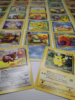 Vintage WOTC Pokemon Jungle & Fossil Card Lot 50 Uncommon/Common NM-LP - Image 2