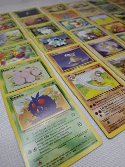 Vintage WOTC Pokemon Jungle & Fossil Card Lot 50 Uncommon/Common NM-LP - Image 4