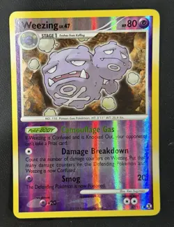 Weezing 87/111 Rising Rivals Reverse Holo Pokemon Card - Image 1