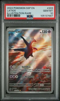 Pokemon TCG - Latios 203/191 - Surging Sparks - Illustration Rare - PSA 10 - Image 1