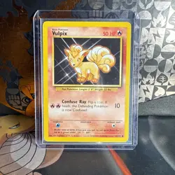 Pokemon TCG Base Set Shadowless Vulpix Near Mint #102 - Image 1