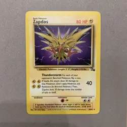 Pokemon TCG - Zapdos 30/62 - Fossil Set Non-holo - Near Mint NM - Image 1