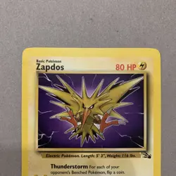 Pokemon TCG - Zapdos 30/62 - Fossil Set Non-holo - Near Mint NM - Image 2