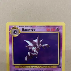 Pokemon Card Haunter 21/62 Fossil Set Non Holo Rare WOTC NM Near Mint - Image 2
