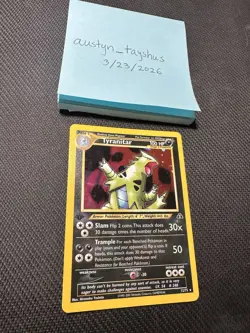 Tyranitar 12/75 Neo Discovery 1st Edition Holo Rare Pokemon Card - Image 1